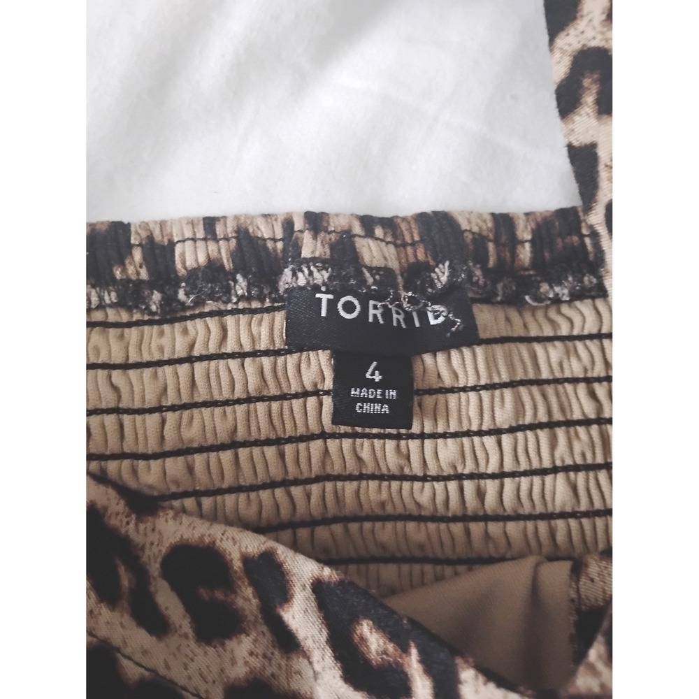 Torrid Plus Size Leopard Print Cami Dress Size 4X - Picture 5 of 5
